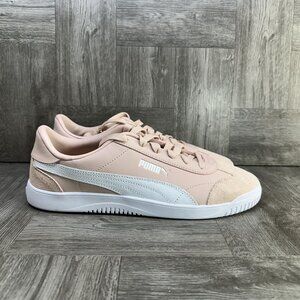 Puma Club 5V5 Women's size 11 Soft Pink Leather Suede Casual Shoes